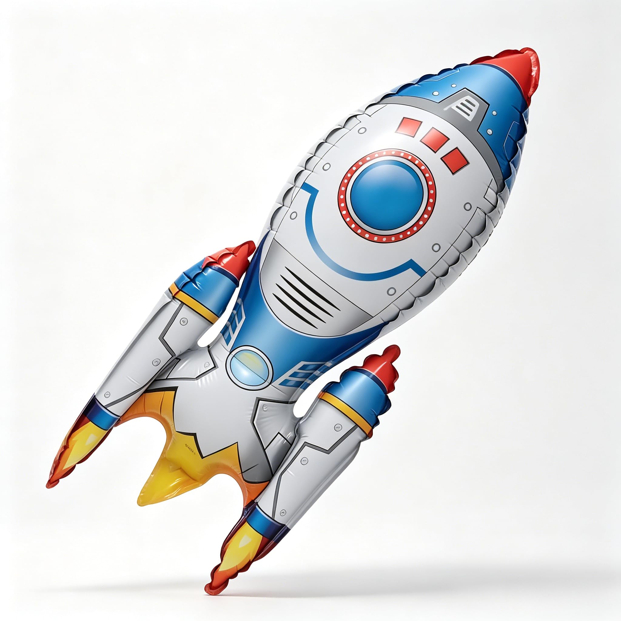 Muiltvoe Rocket oons, Oversized Space Themed Party Decorations, 1pc Aluminium Foil Rocket oon for Space Birthday Party Supplies