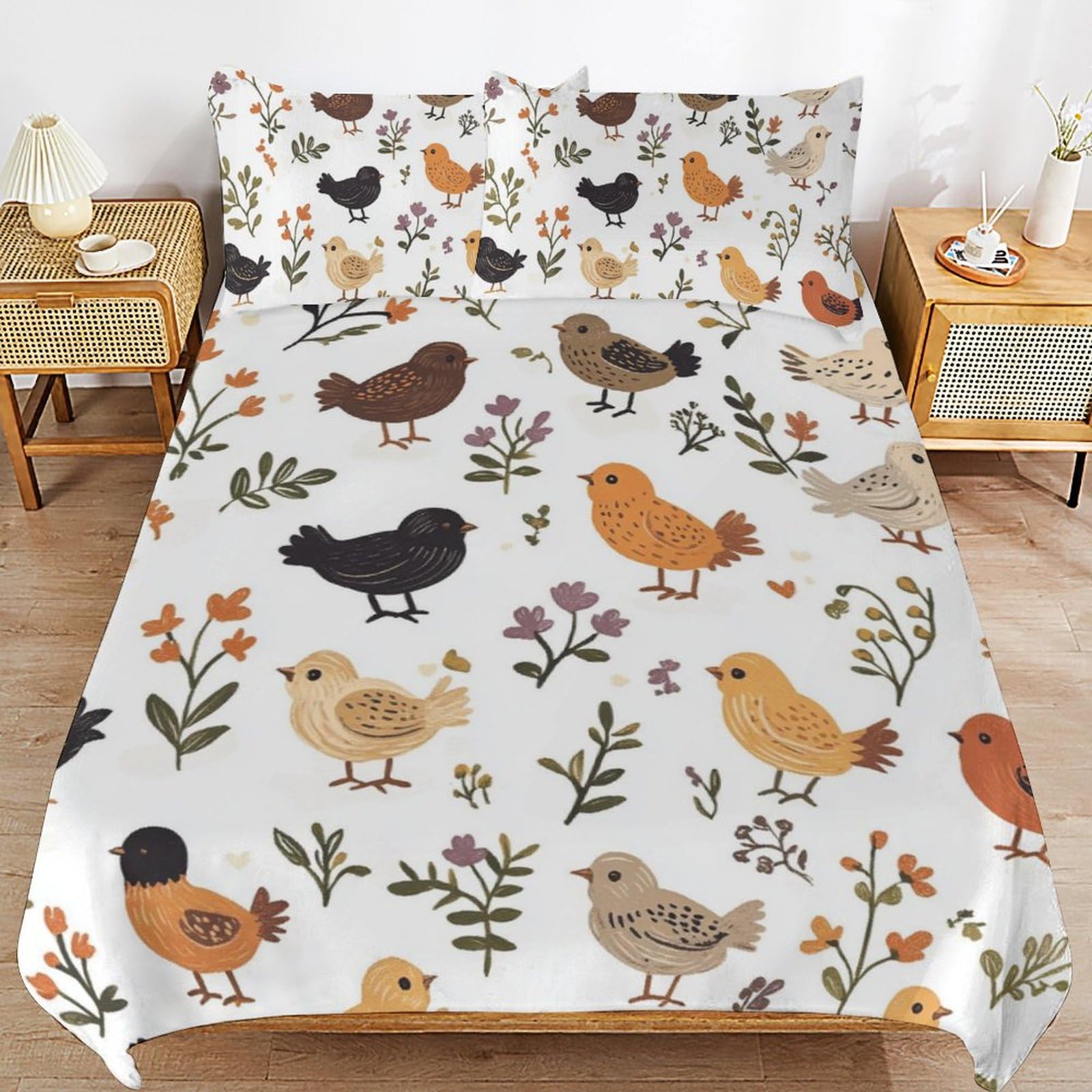Housse de couette 3 pièces Hahn en textile haut de gamme pour lit