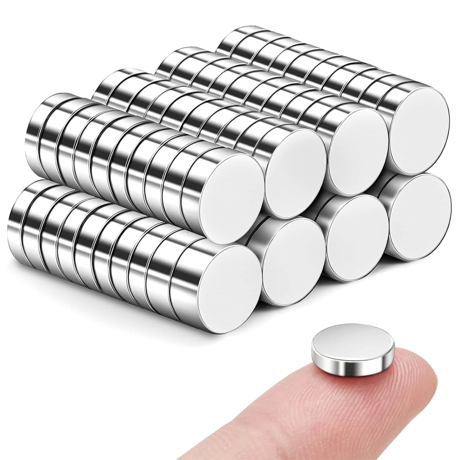 Extra Strong Magnets | 80Pack, Small Magnet 10x3mm, Magnets for Crafts, Fridge Magnet, Whiteboard, Office and Picture