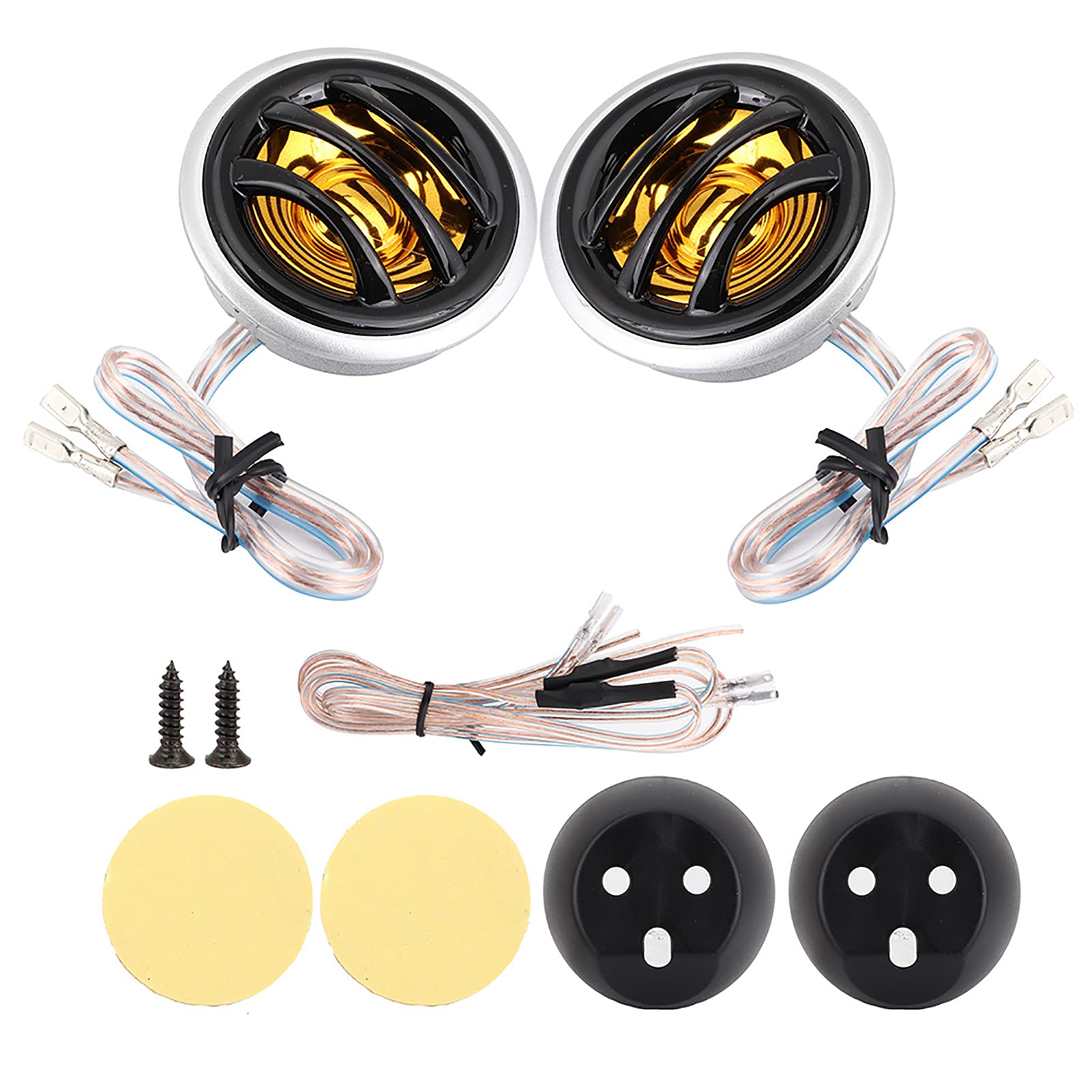 lvifloae Car Audio Stereo Speaker Tweeter Loudspeaker Horn Super Power Mini Dome for All Car Audio Systems with 12v Dc Power Supply