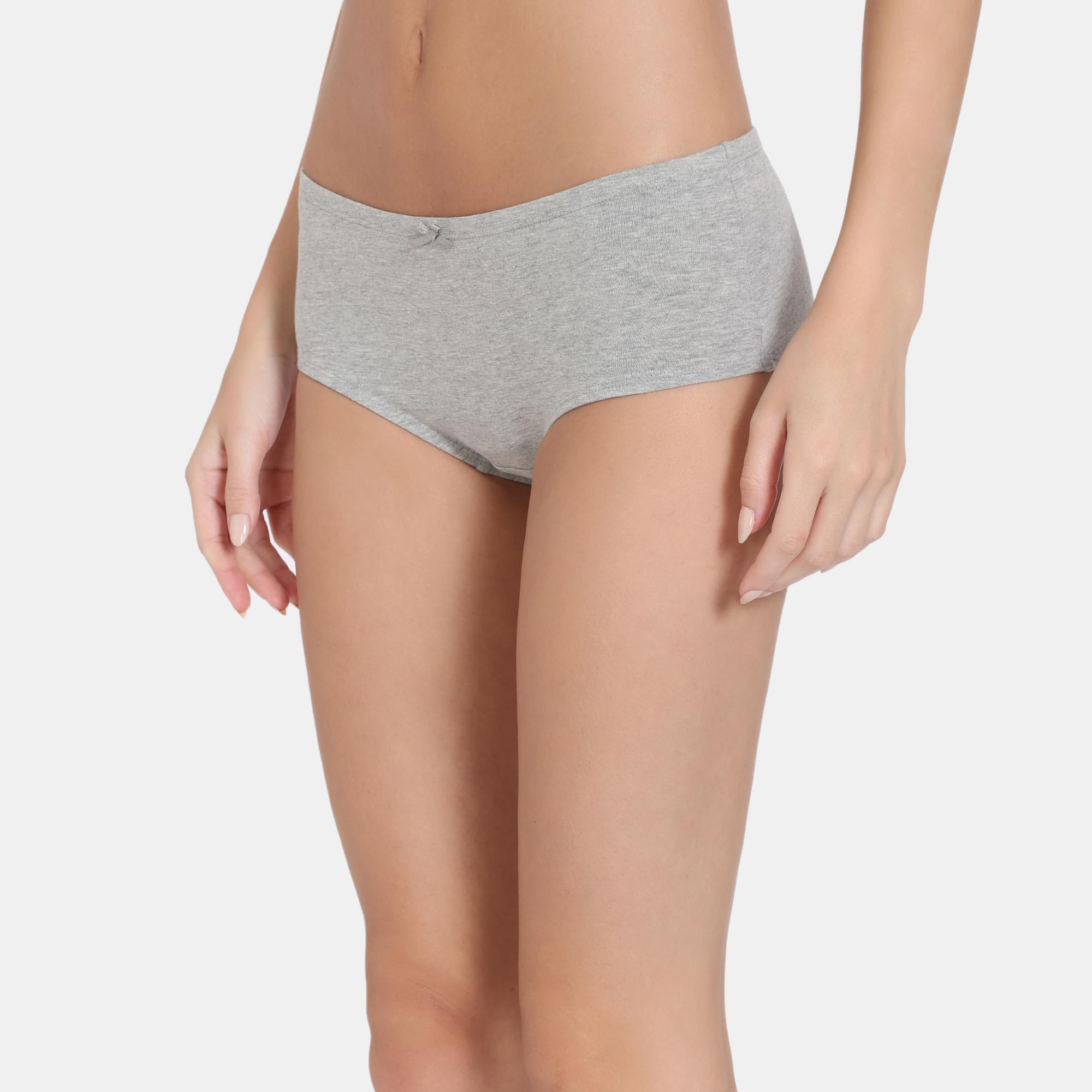 Zivame Girls Anti-Microbial Medium Rise Full Coverage Hipster Panty (Pack of 3), Multicolor, GXS 2