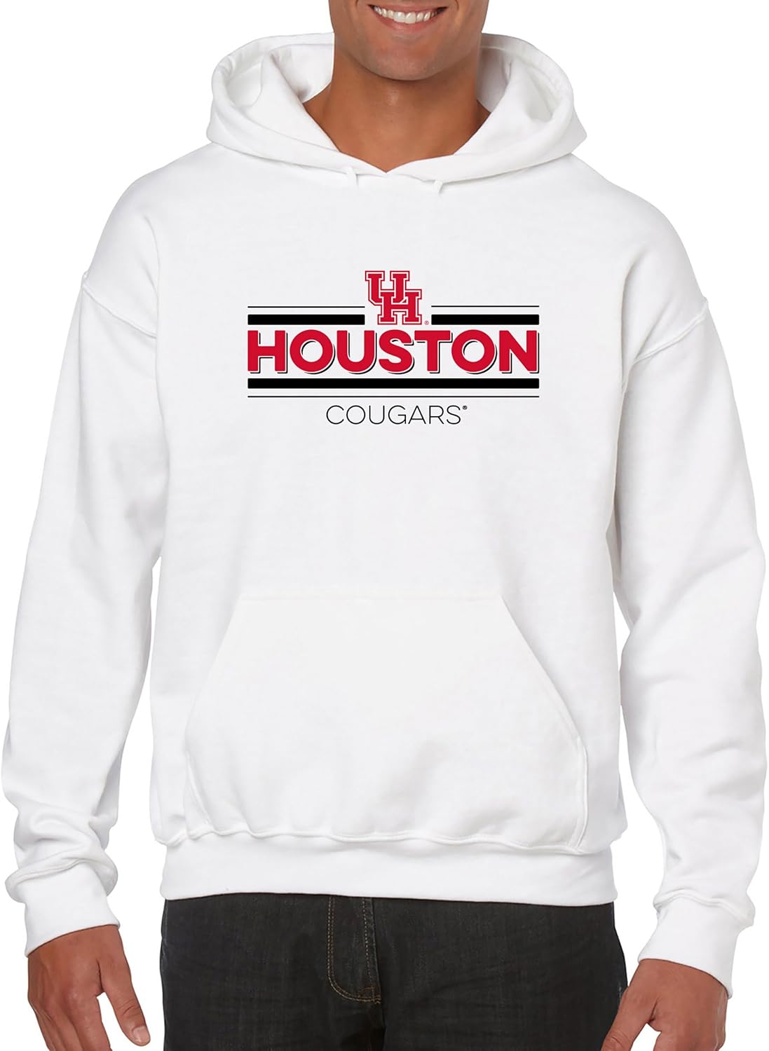 NCAA Double Bar Logo, Team Color Hoodie, College, University - Image 5