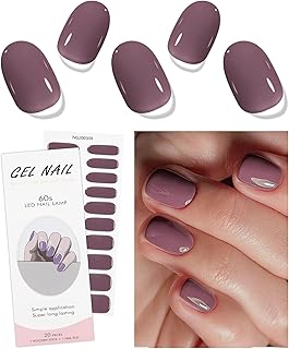 JMEOWIO Nail Foil Purple Cream Gel Nail Foils Self-Adhesive Nail Stickers UV Hardening Decoration Nail Design Accessories
