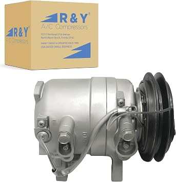 RYC Automotive Air Conditioning Compressor EG444-01 Fits Nissan D21 2.4L 1986-1994; Fits Nissan Pickup 2.4L 1994-1997; Fits Nissan 720 2.0L, 2.4L, 2.5L 1985-1986
