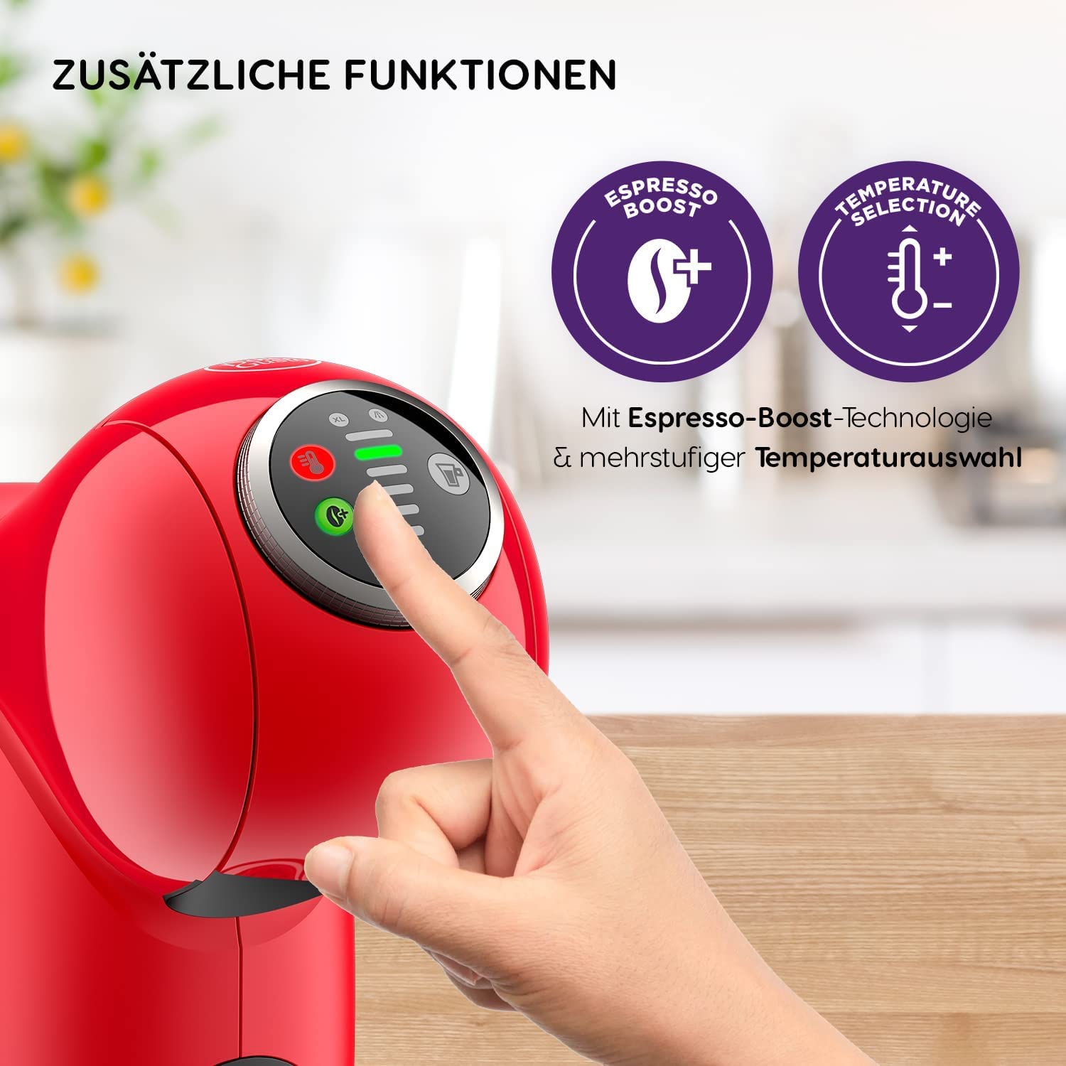 Krups Genio S Plus - Macchina da caffè per caffè espresso Boost, funzione XL KP340510, 0.8 lt