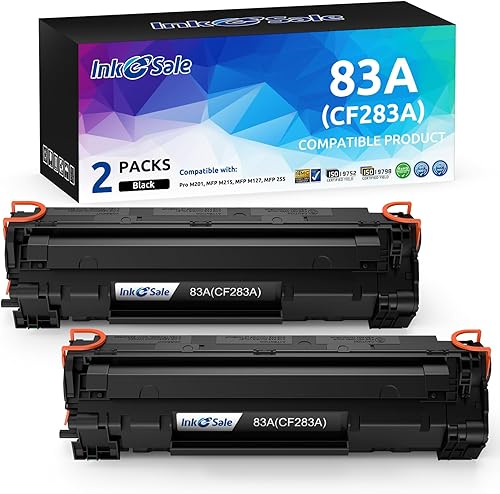 INK E-SALE Cartucho de tóner compatible CF283A de repuesto para HP CF283A 83A para uso en HP LaserJet pro MFP M225dn M225dw M127fw M127fn M201dw