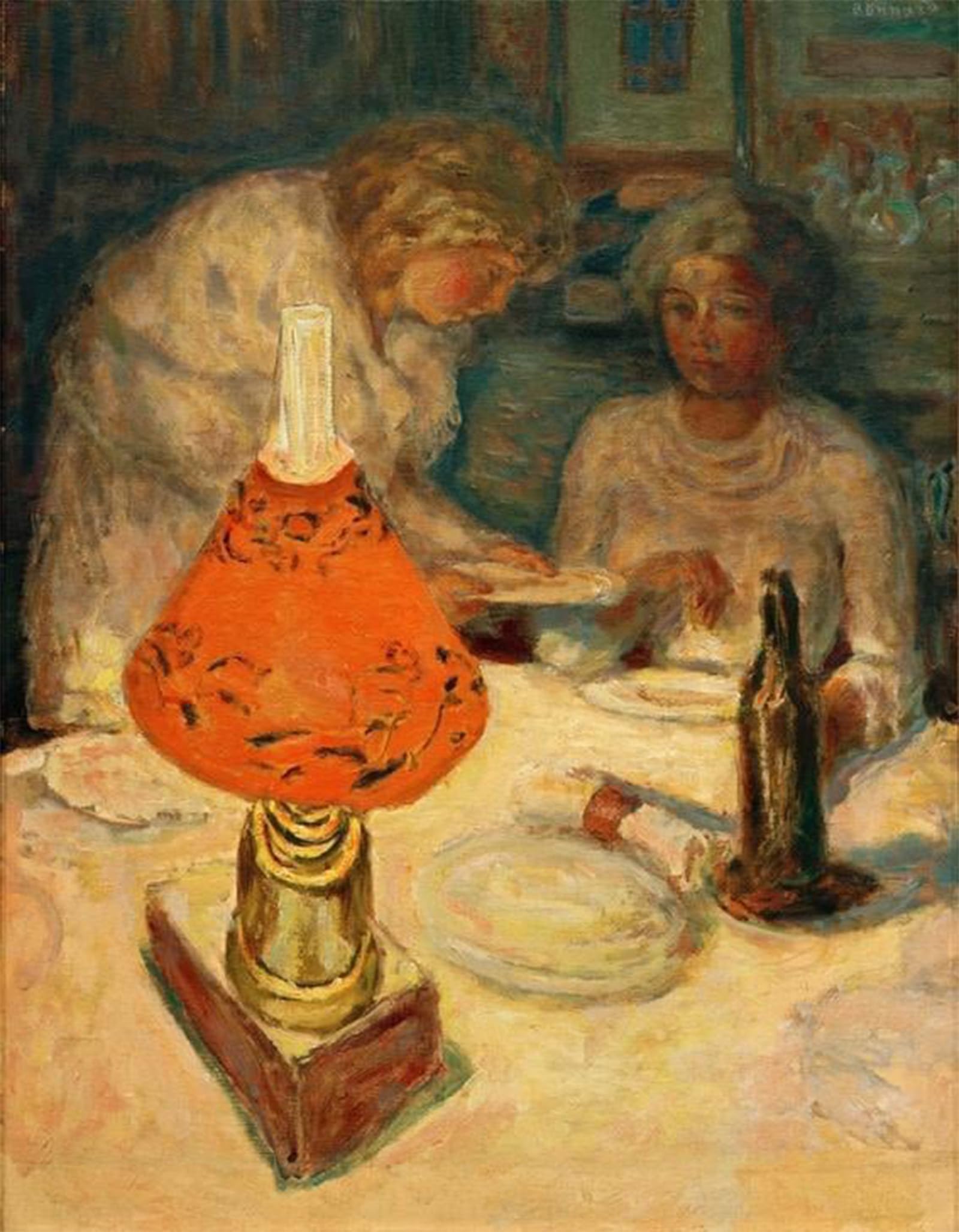 Tableaux graffiti art mural l'ombre orange de Pierre Bonnard 60x90cm