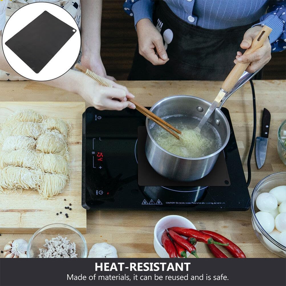 BESTonZON Heat Proof Mat, Induction Cooker Protective Mat, Countertop Protector, Silicone Mats for Kitchen Counter, 13.76X9.82X0.04in