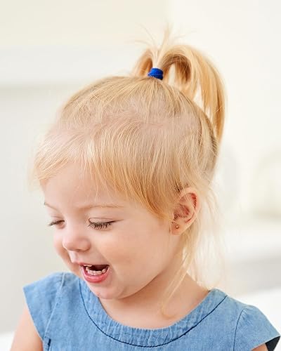 Miniatura 7 de Jollybows 300 ligas elásticas para el pelo de bebé, accesorios para el cabello, pequeñas bandas de pelo de nailon para niños pequeños, soportes para