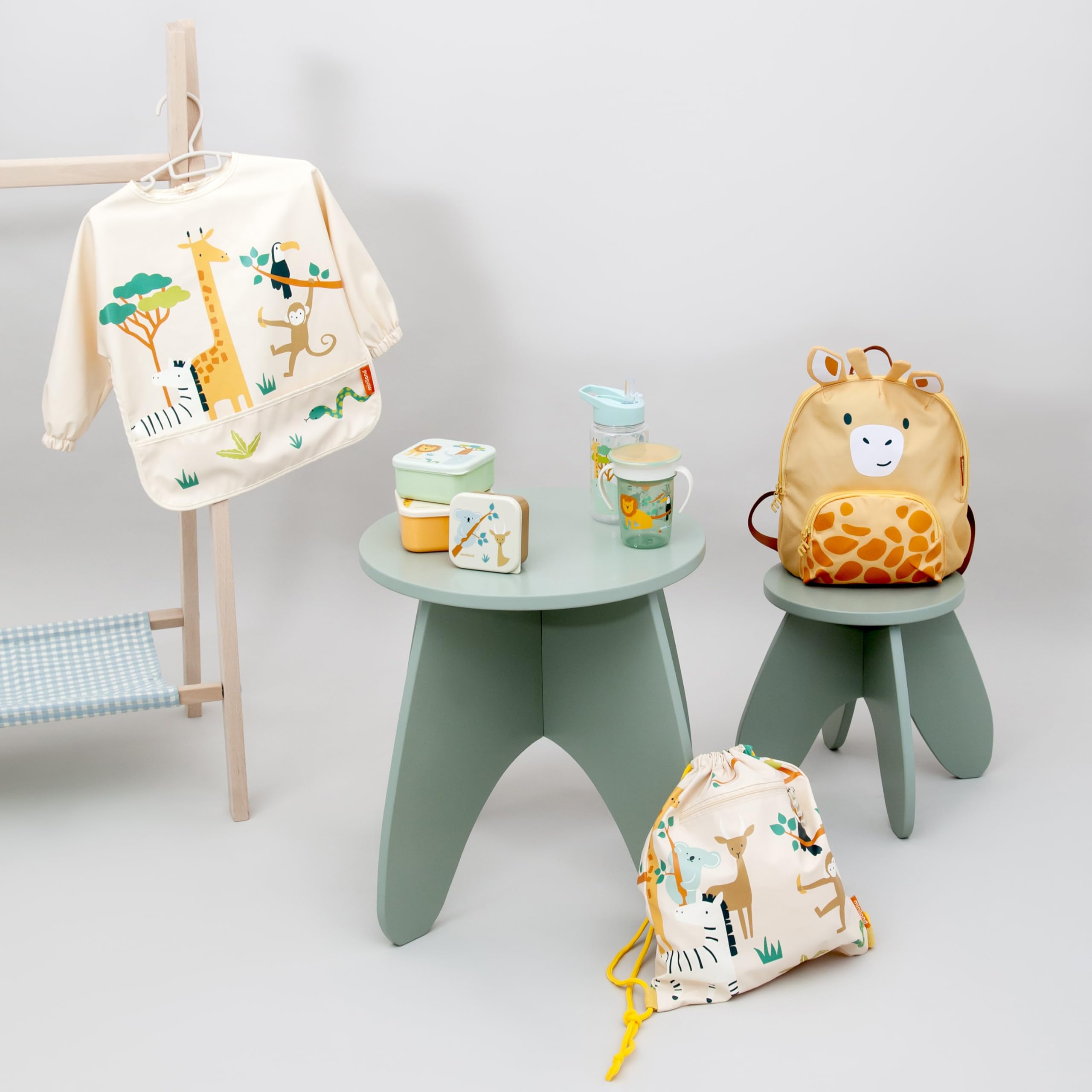 Miniland Set 3 Contenitori per Alimenti per Bambini, Scatole Pranzo Impilabili, Lavabili in Lavastoviglie, Senza BPA