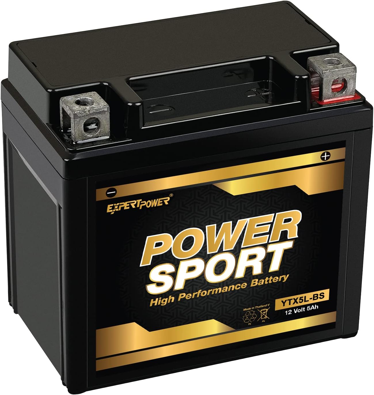 ExpertPower YTX5L-BS Battery Replacement for YUASA Battery YTX5L-BS