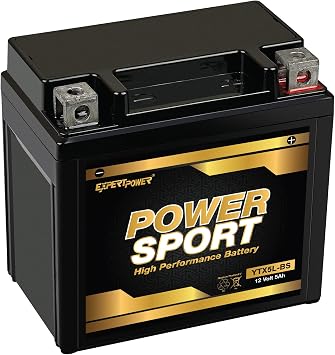 ExpertPower YTX5L-BS - SLA AGM Motorcycle Battery 12V 5Ah, 135 CCA Scooter and ATV Battery Compatible with Predator, Sportsman, Outlaw, YFM90R Raptor, Replacement for CT5L-BS Powersports Batteries