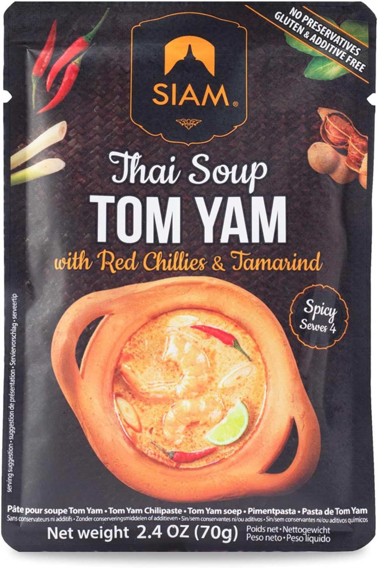 DE SIAM Tom Yam Spicy Thai Soup, 70g