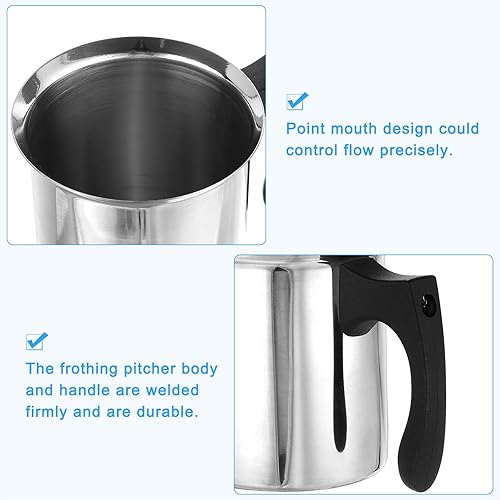 Miniatura 3 de Uxcell Dispensador manual de crema batida - 27oz/27.1 fl oz de acero inoxidable DIY Maker con tapa