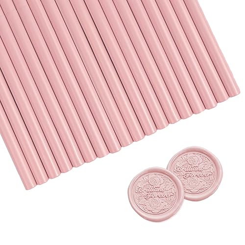 SHJADE Varillas de cera de sellado, 20 barras de sellado de cera para pistola de pegamento para sello de cera, ideal para invitaciones de boda,