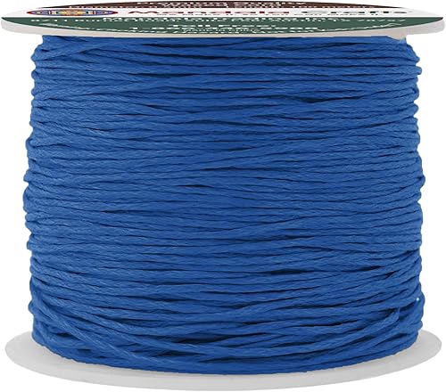 Miniatura 158 de Cuerda Mandala Crafts 0.03 pulgadas 109 yardas para hacer joyería, artesanía, macramé, cuerda de algodón encerado