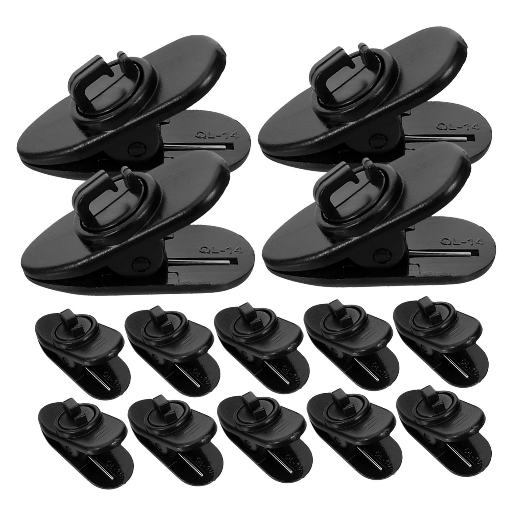 30Pcs Small Lapel Microphone Clips Lightweight Mic Holder Tie Clips for Collar Shirt Portable Microphone Accessories for Ktv Stage Speech and Conference Use