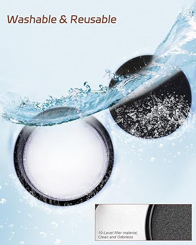 Miniatura 4 de ULXIOM Paquete de 2 filtros de vacío HEPA aptos para aspiradoras giratorias de aire Black Decker, para BDASV101 BDASV102 BDASV103 BDASV104 BDASL201