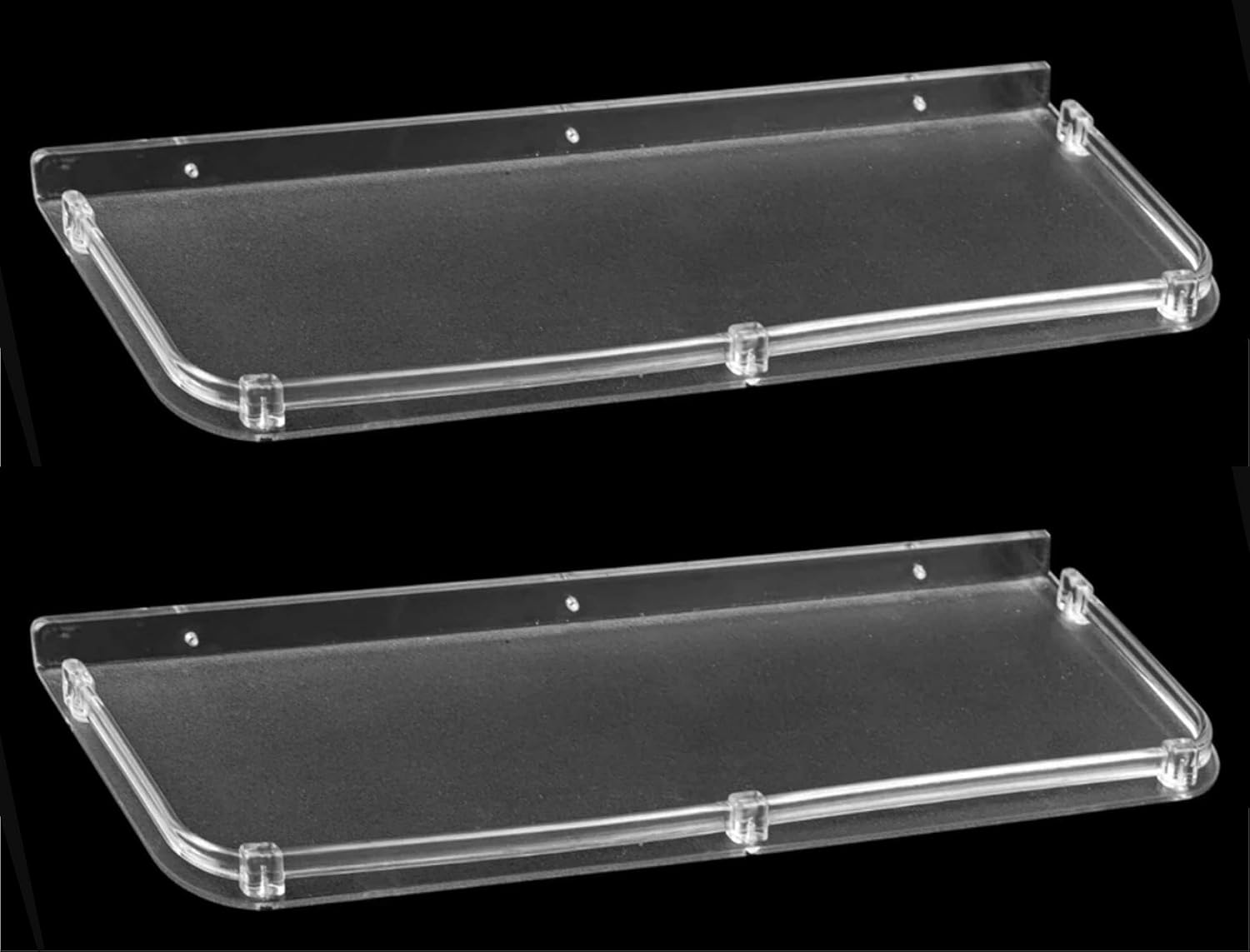 DRIZZLE Acrylonitrile Butadiene Styrene 14 Inch Shelf Super Clear