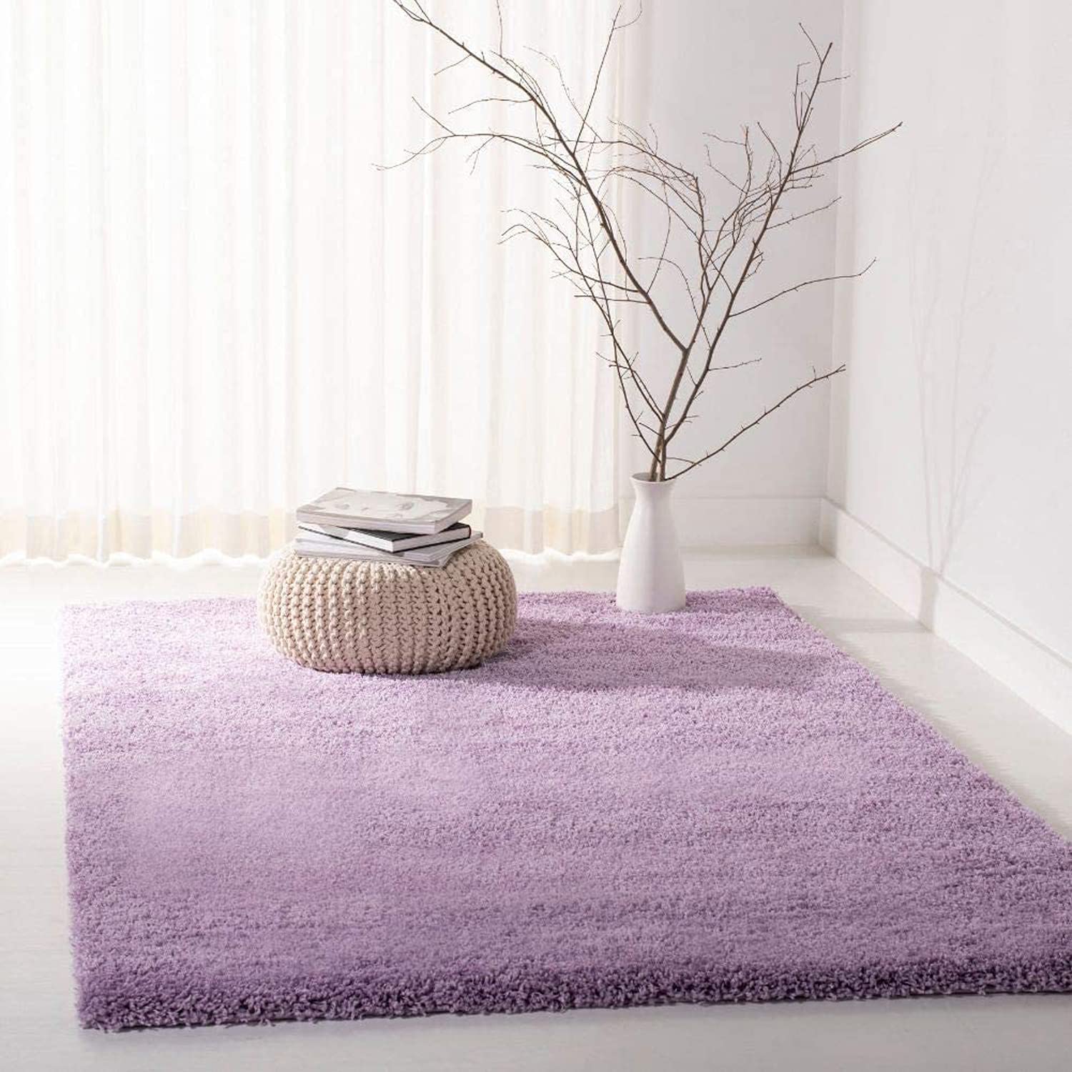 Handmade Shaggy Area Rug, 4X6 FEET, Soft Plush High Pile Carpet for Living Room, Bedroom & Home Décor-image-26