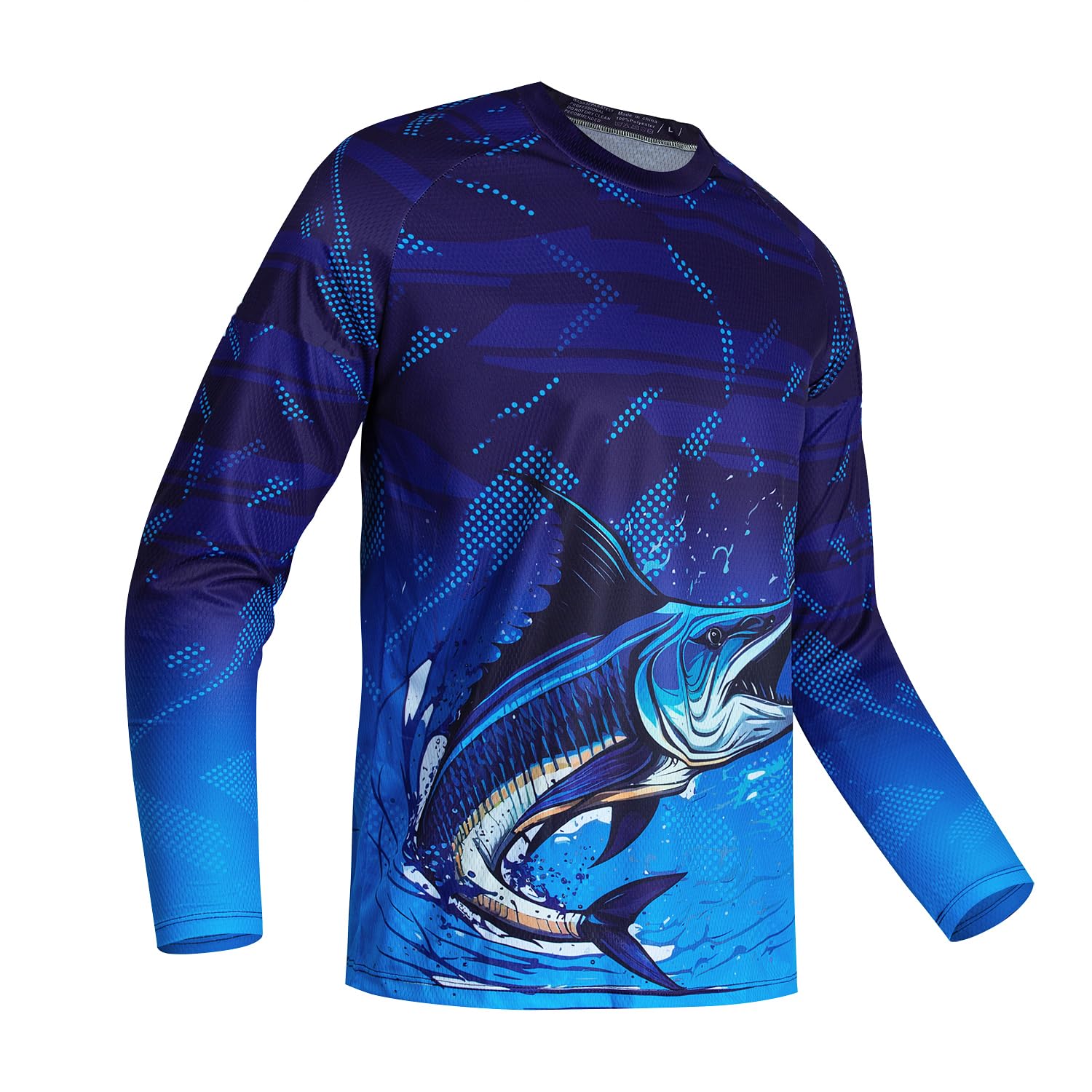 Chemise World Wide Sportsman Homme XXL Bleu, Manches Longues, Pêche, Respirante, Occasion