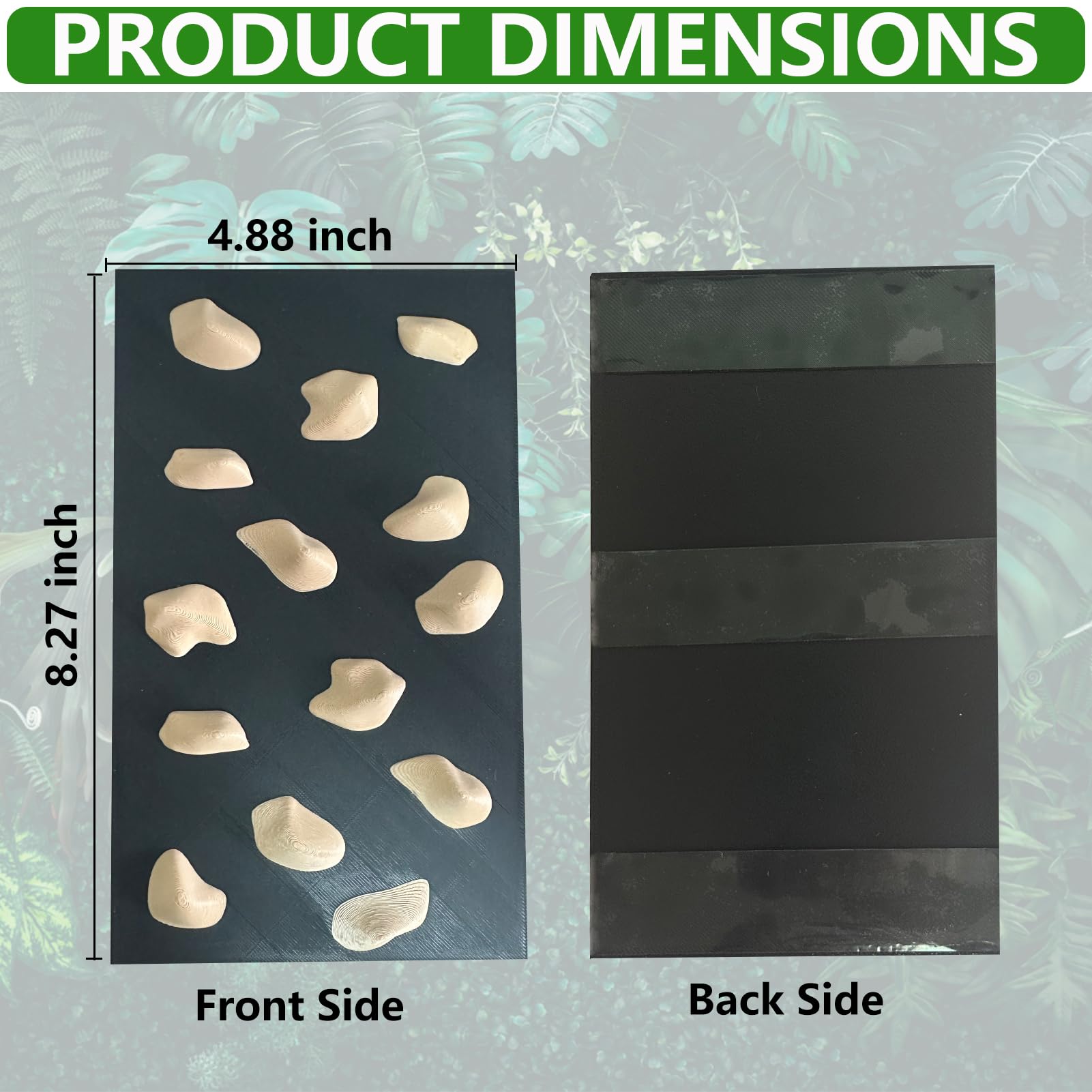 Rock Climbing Wall for Bearded Dragons Climbing Rock Wall Grips for Bearded Dragons Tank Accessories Reptiles Toy (Beige) - Image 4