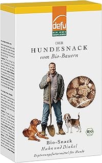 defu Hundesnack | 1 x 200 g | Bio Hundekekse Huhn & Dinkel | Premium Bio Leckerlis für Ihren Hund product image