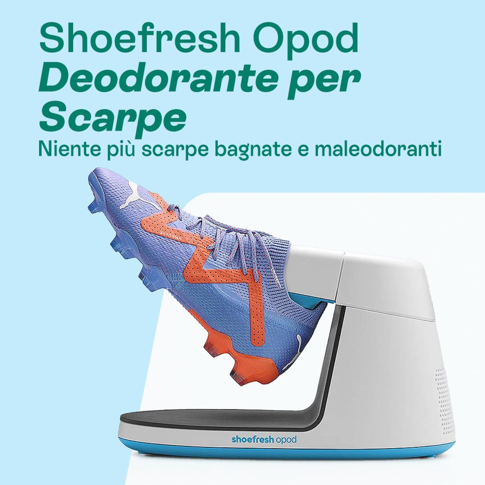 shoefresh Deodorante Scarpe & asciugas Carpe | Antibatterico Scarpe | igienizzante Scarpe | disinfettante Scarpe | Opod