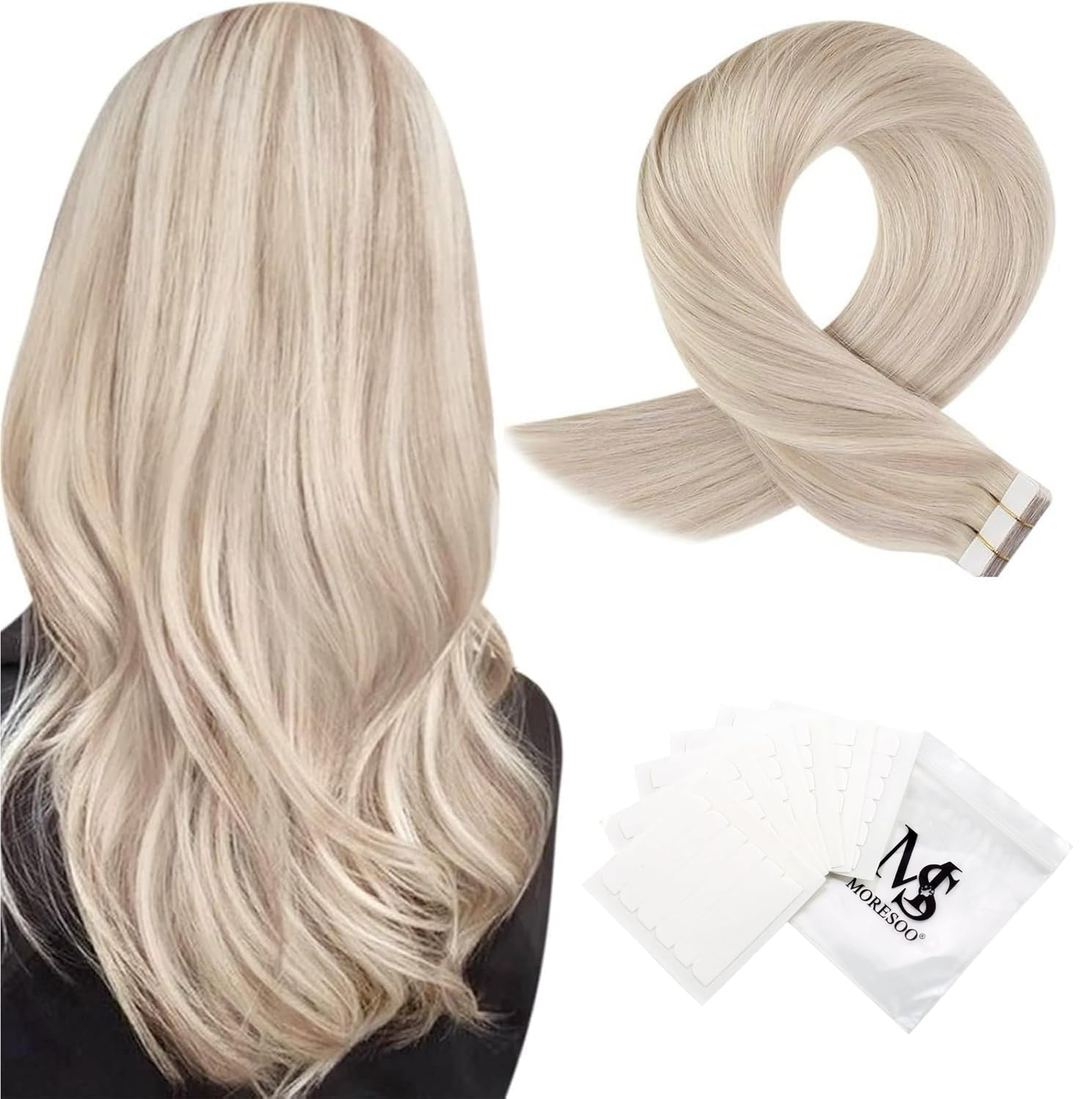 Moresoo Extension Adesive 60 cm #P18/613 + Biadesivo Bundle