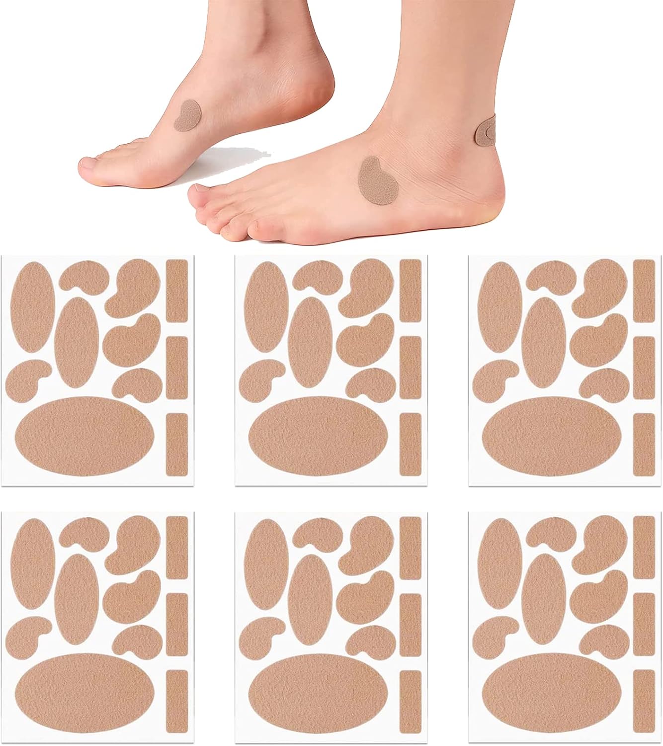 Moleskin Adhesive Pads,Durable Moleskin Padding Feet Heel