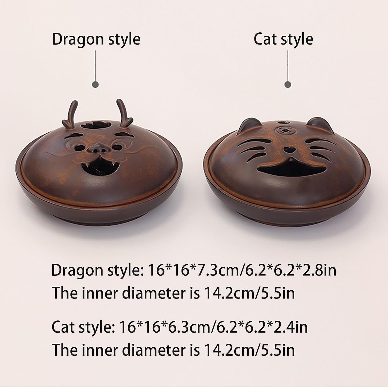 Kitchen Ceramic Garlic Keeper for Counter, Animal-Shaped Freshness Garlic Storage Container, Countertop Garlic Bowl Storage(Dragon)