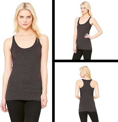 Miniatura 3 de Expression Tees Camiseta sin mangas Nevermore Academy Wednesday Racerback para mujer