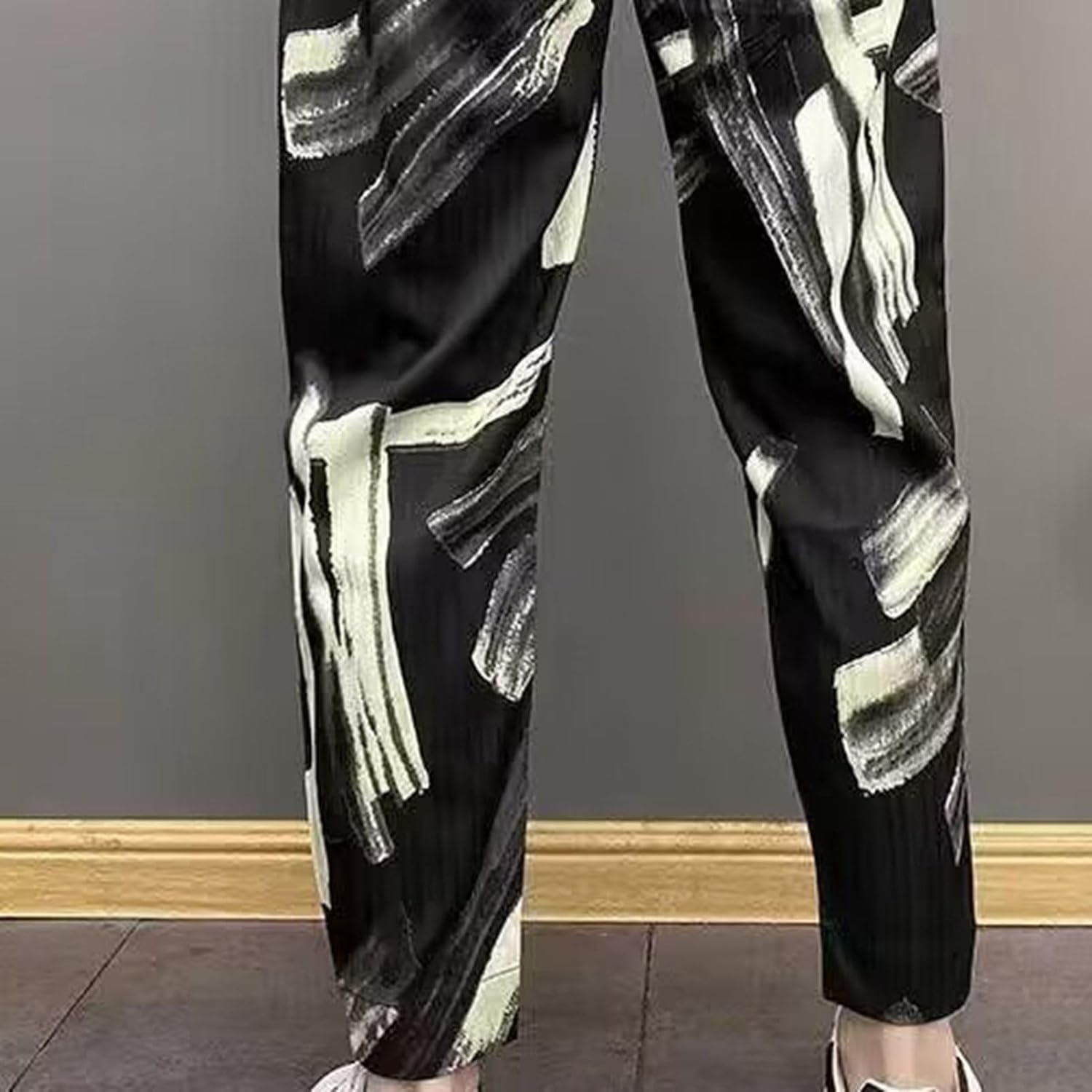 [GUREITOJP] サルエルパンツ アラジンパンツ メンズ タイダイ染め ワイド ウエスト調節可 ロング丈 ワイドパンツ 春夏秋