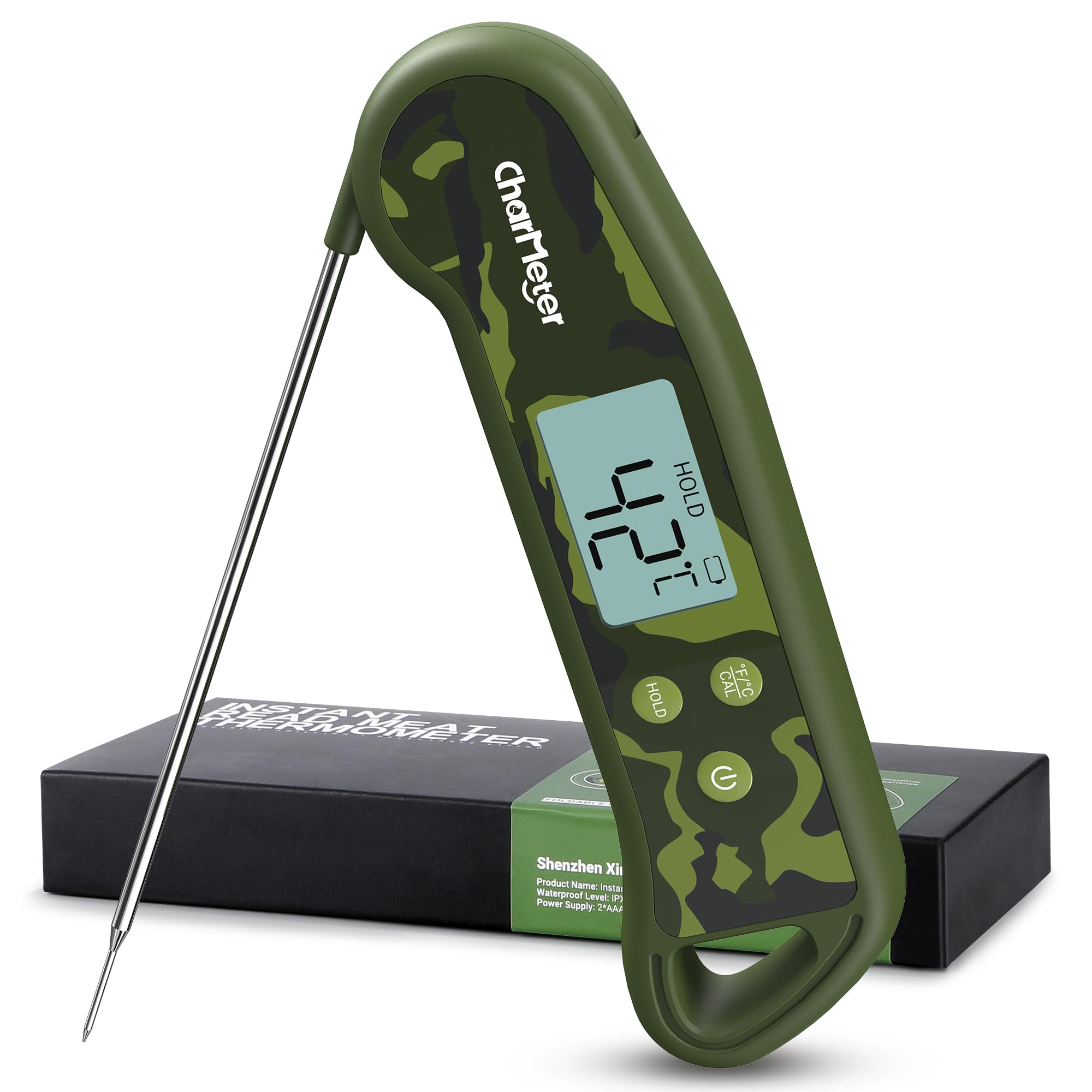 Sonda de termómetro de carne con mango digital