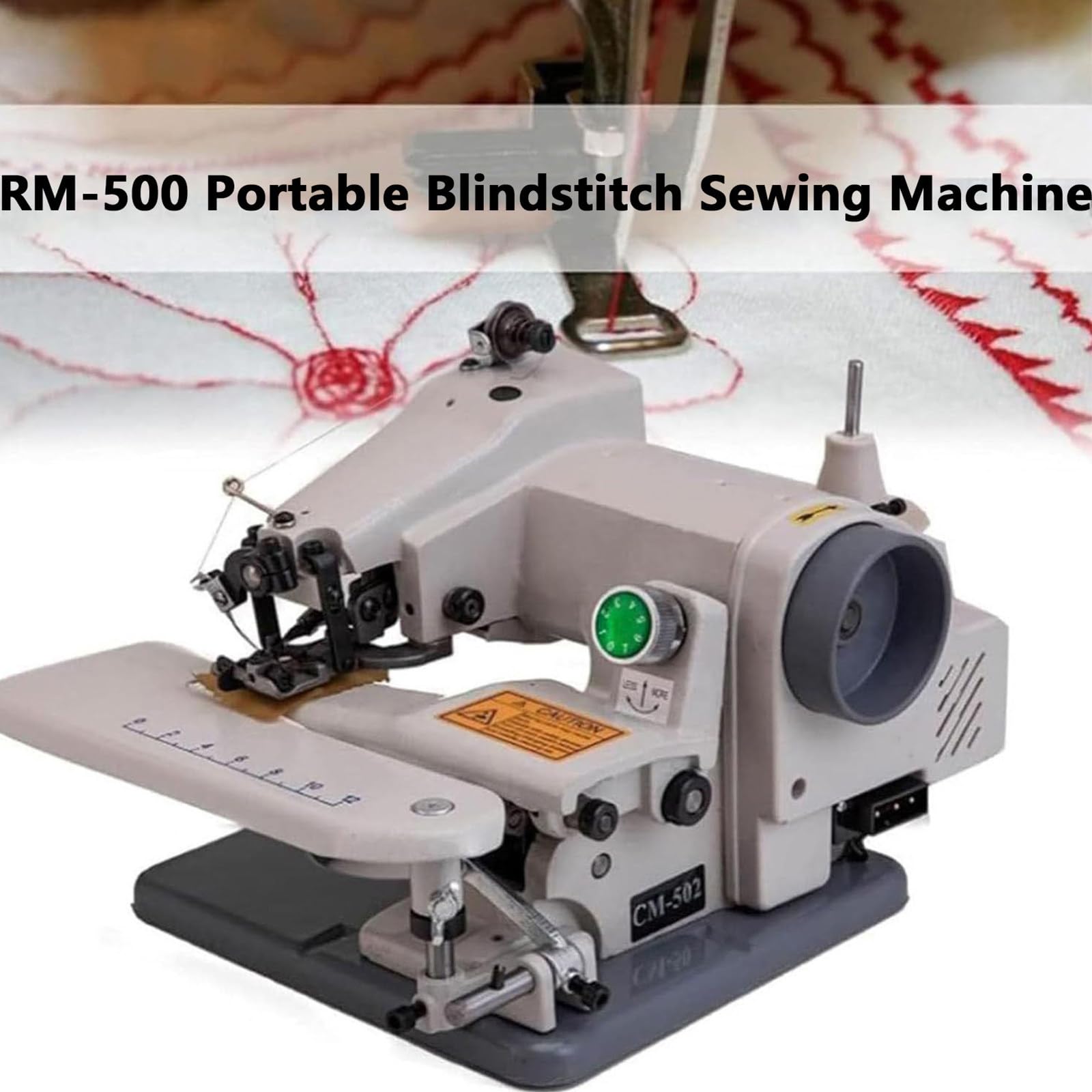 Máquina de Dobladillo Invisible de 10 Agujas para arreglos Profesionales – Máquina de Coser y Bordar portátil para Hacer dobladillos en Pantalones, con Pedal