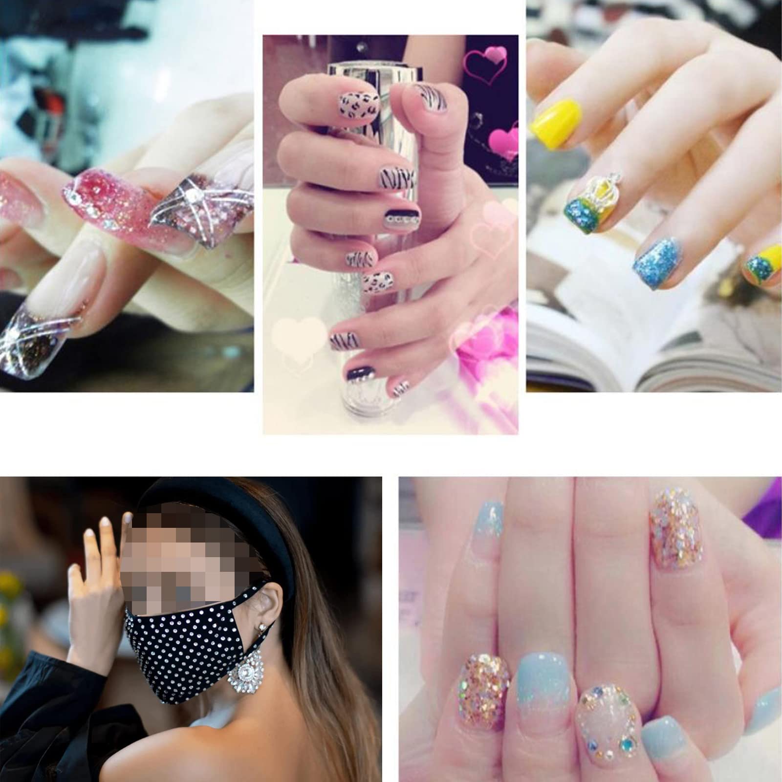 1440 Pezzi Strass In Vetro 4mm Trasparenti: Cristalli Rotondi Piatti Per Nail Art, Fai Da Te, Decorazioni Gioielli E Artigianato - 5