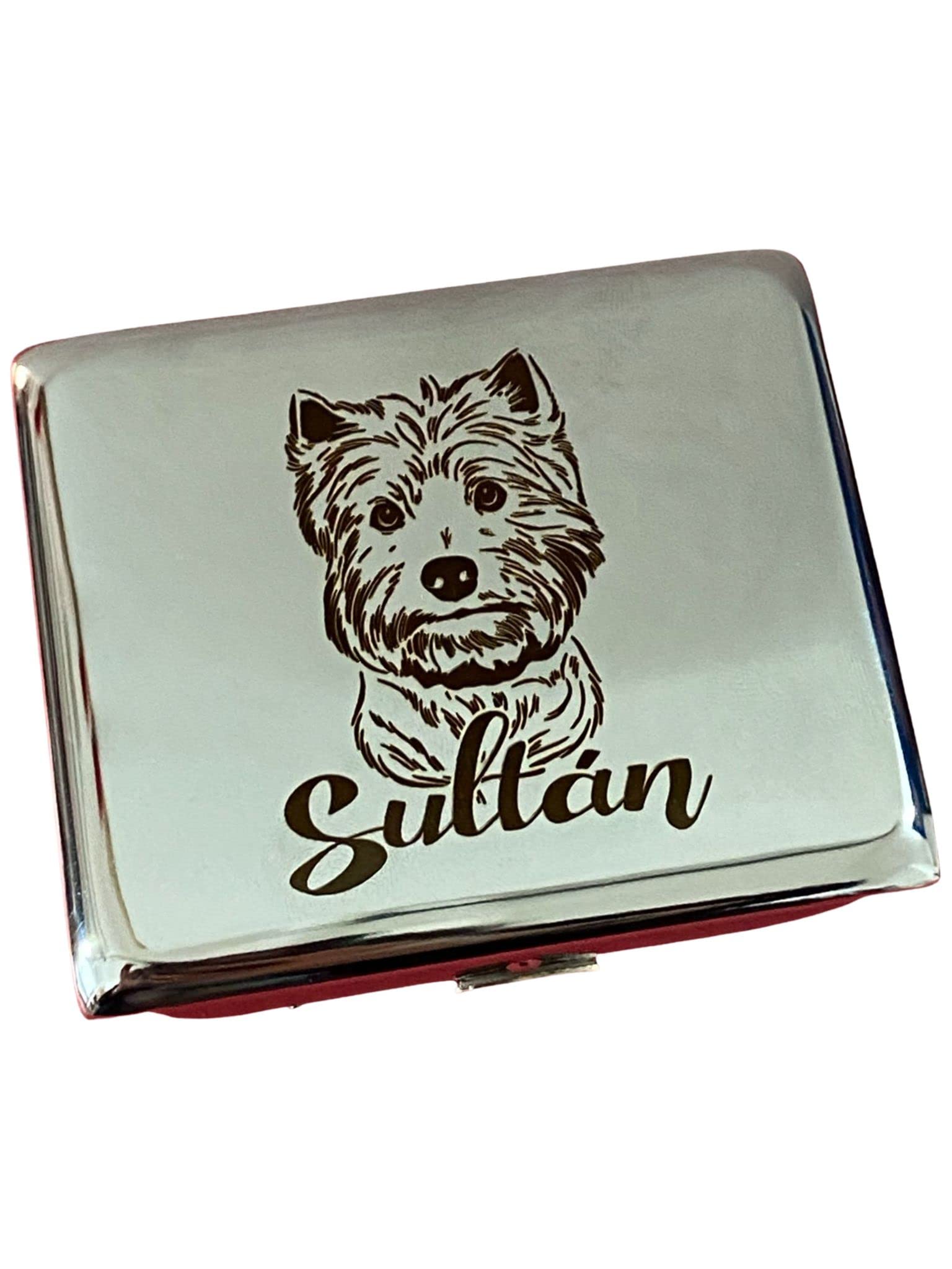 Pitillera tabaco personalizada metalica grabada - Porta cigarrilos metalico - Pitillera plata elegante guarda tabaco - Grabado a laser - Regalo original y personalizado para fumadores unisex