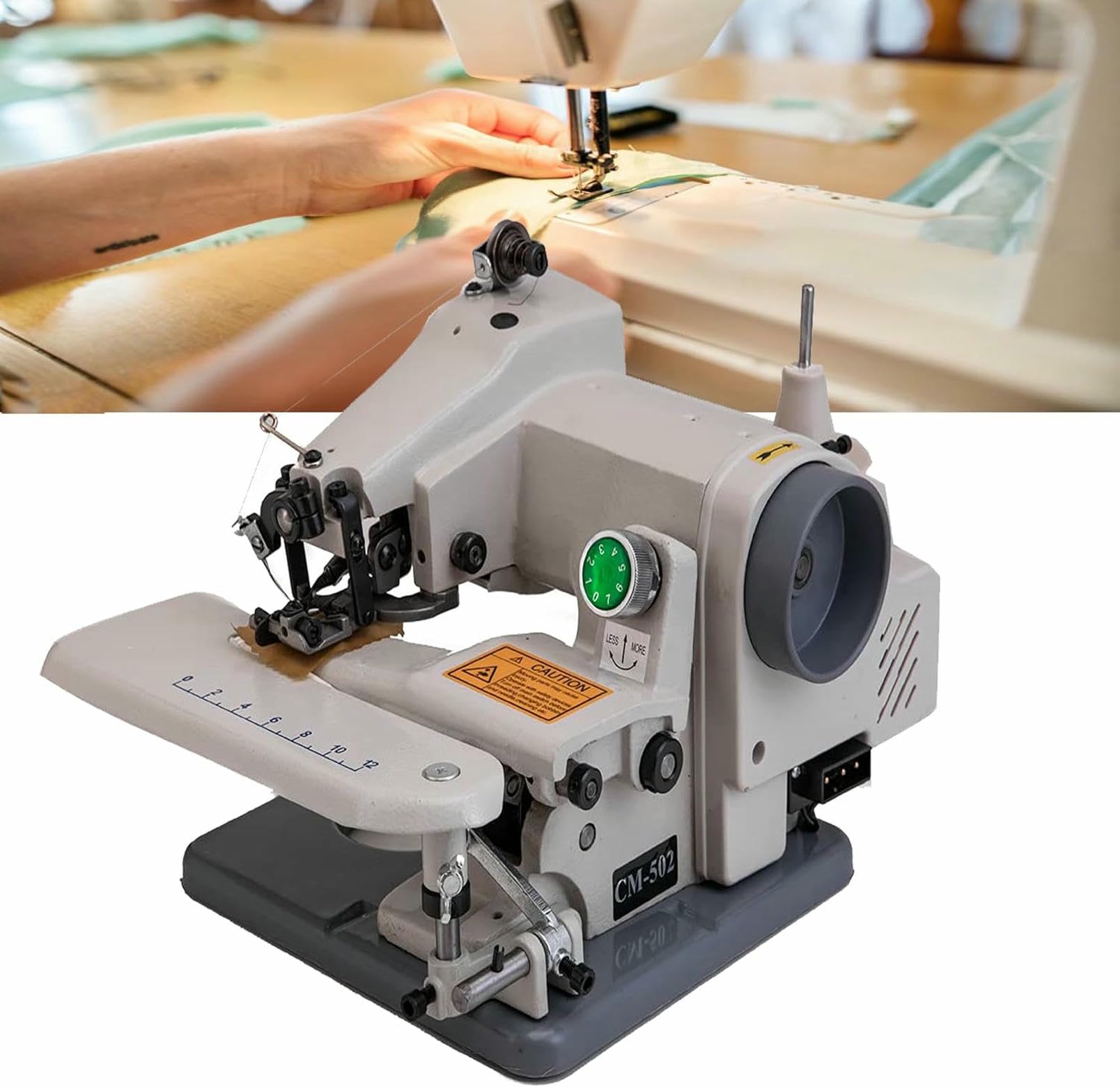 Máquina de Dobladillo de Puntada ciega portátil, máquina de Coser de modista de Vestimenta, máquina de Coser de Barra de Escritorio, para puños, Fondos, Vestidos de Dobladillo, Falda, Cortinas