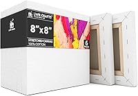 Vista 10 de LWR CRAFTS Lienzo estirado de 4 x 6 pulgadas, paquete de 6