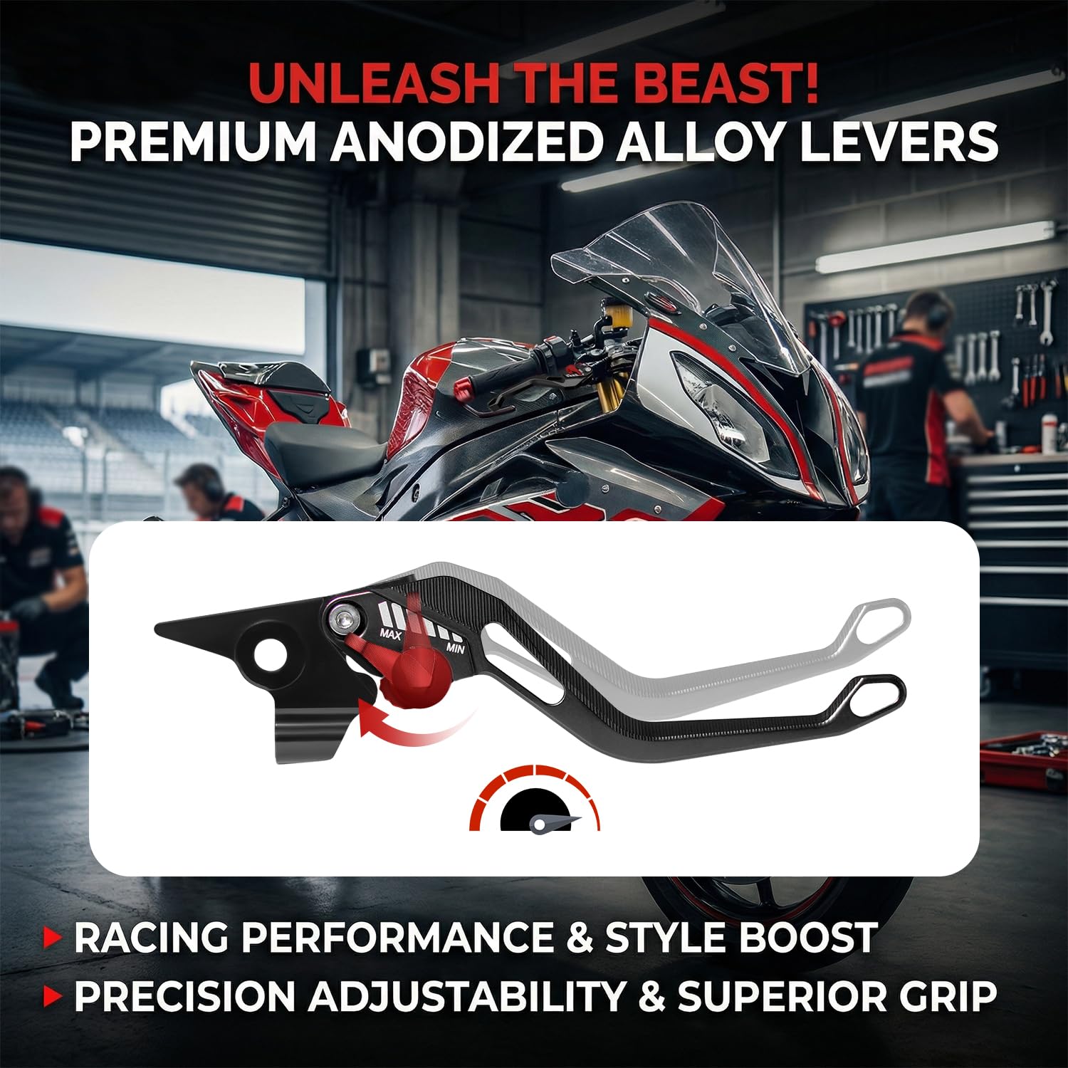 MFGZD CNC Réglable Moto Levier D'embrayage De Frein Court Pour ZX-6R ZX636 2019-2024 / Ninja1000 Z1000SX 2017-2019 / Z900RS 2017-2024 / Z1000 2017-2020 (Noir)
