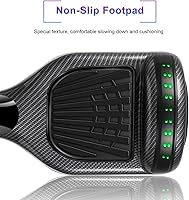 Vista 4 de SISIGAD Hoverboard Smart Self Balancing Scooter,Hoverboard with Built-in Bluetooth Speaker and Lights, 6.5" Two-Wheels Hoverboard for Kids and Adults