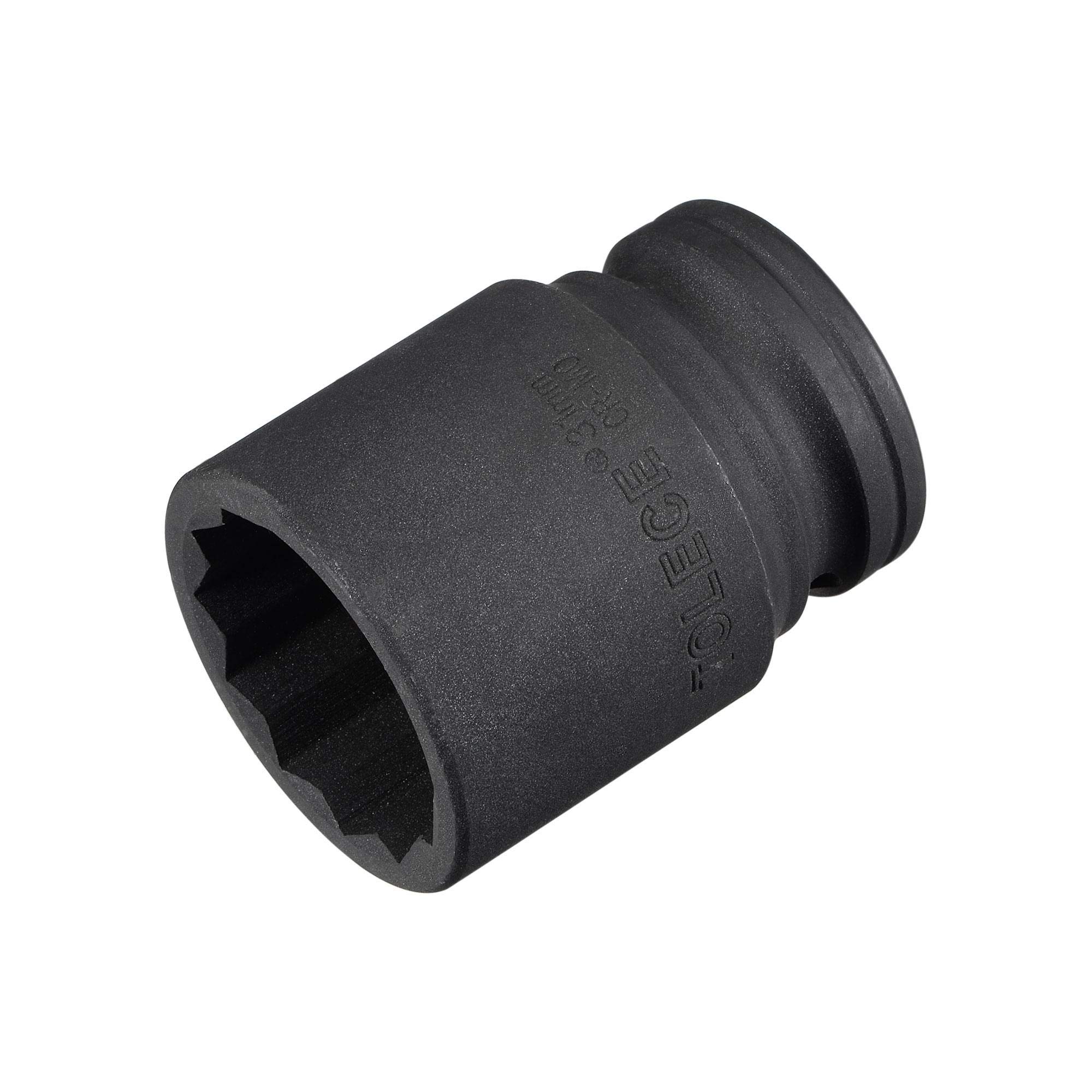 uxcell 3/4-Inch Drive 31mm 12-Point Impact Socket, CR-MO Steel 56mm Length, Standard Metric Sizes