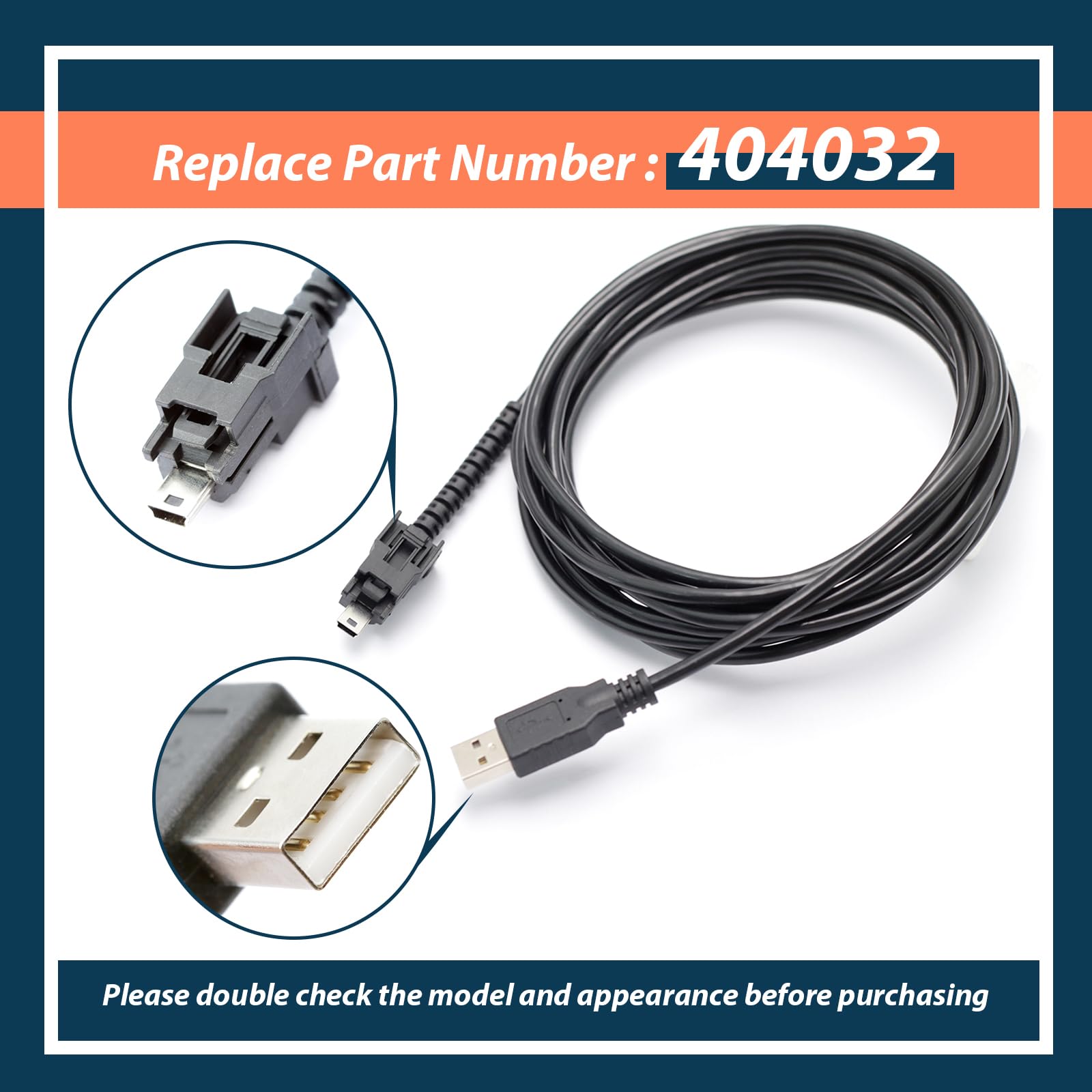 Amazon.com: Lisnhlin 404032 USB Replacement Cable, Compatible with