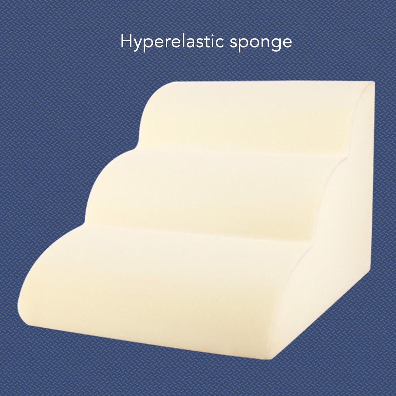 Dog Stairs Ramp High Density Foam Dog Stairs & Steps for Small Dogs Cats Climbing Step Stairs Pet Safety Ladder for Small Dogs Cats with Old/Injured/Short Legged(2 Tiers)(2 Tiers)