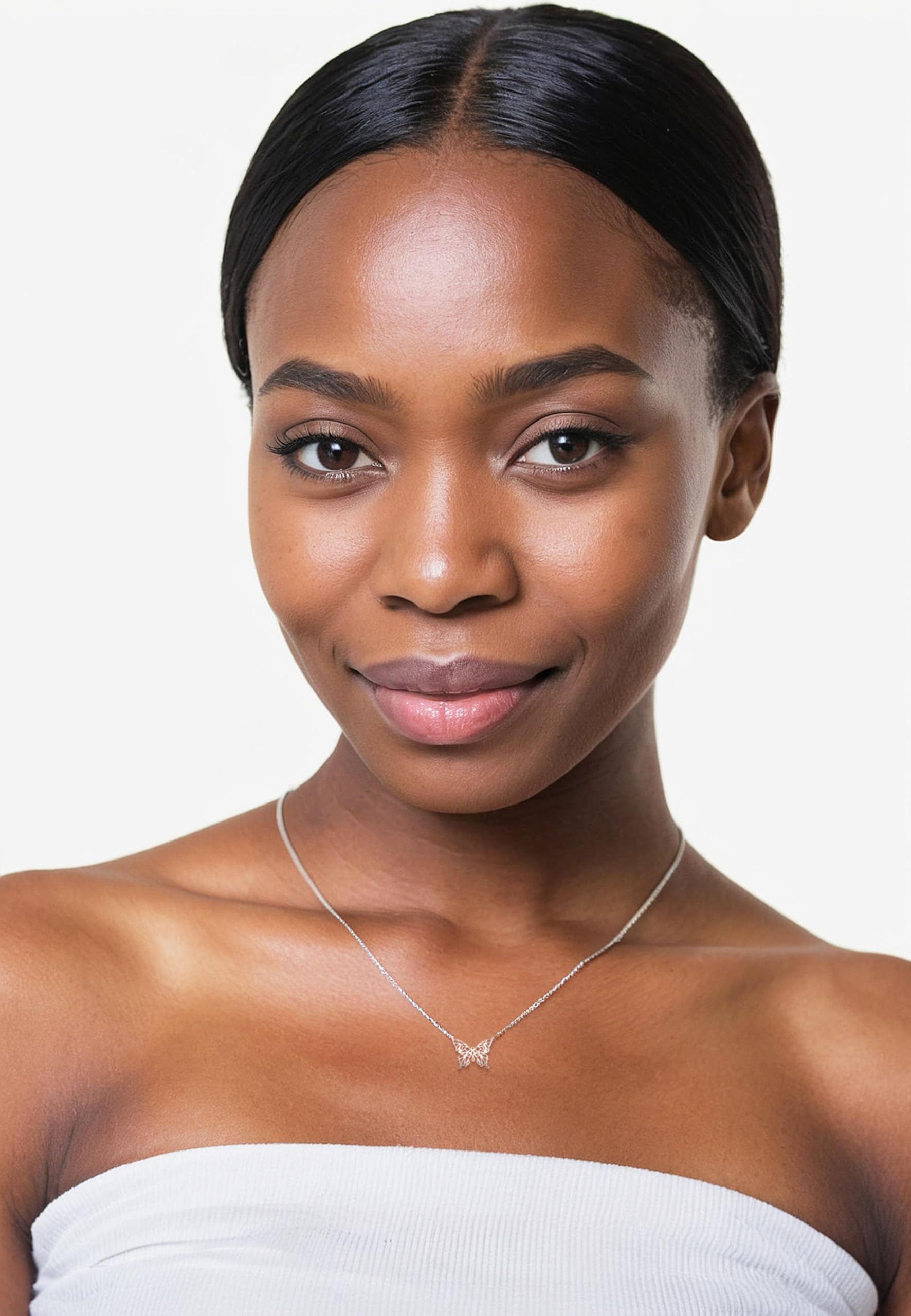 Sofia Milani - Collar para Mujeres en Plata de Ley 925 - Colgante de Mariposa
