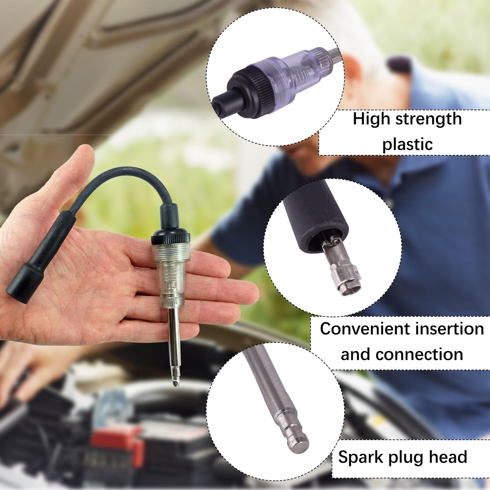 Tester di Accensione per Auto, Moto e Tosaerba - Tester per Scintille e Candele di Accensione