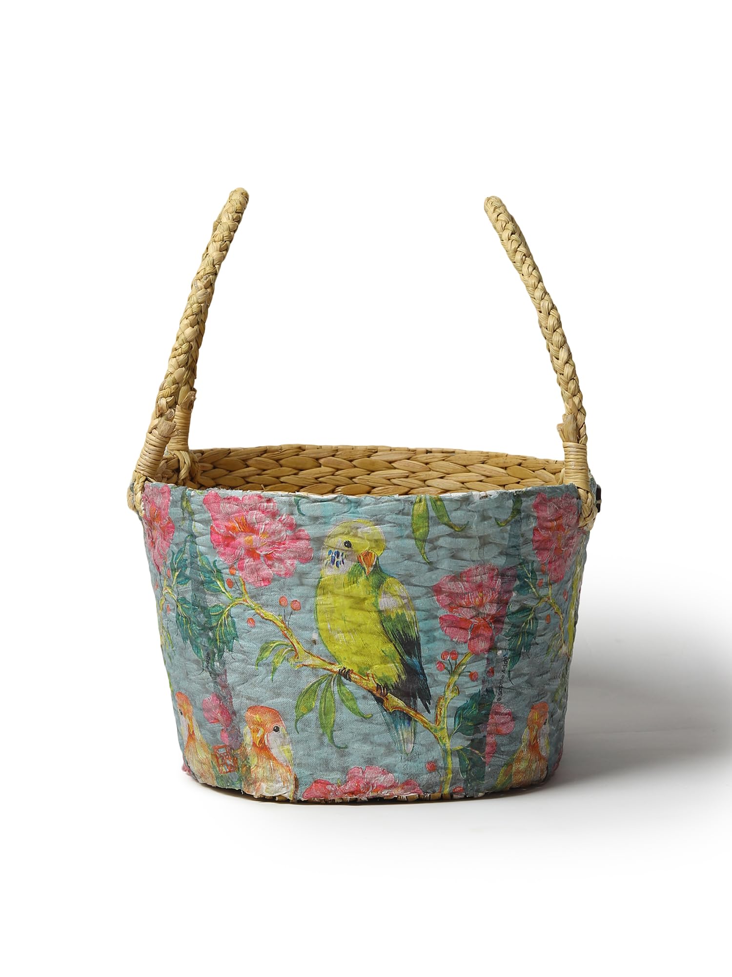 Habere India-All the Cultures Fabricating India Wicker Hamper Basket | Bamboo Basket | Cane Gift Hamper Baskets | Seagrass Shelf Organiser | Decorative Fruit Baskets (Design 05; L33 x W19 x H15 cm) — Amazon image 5