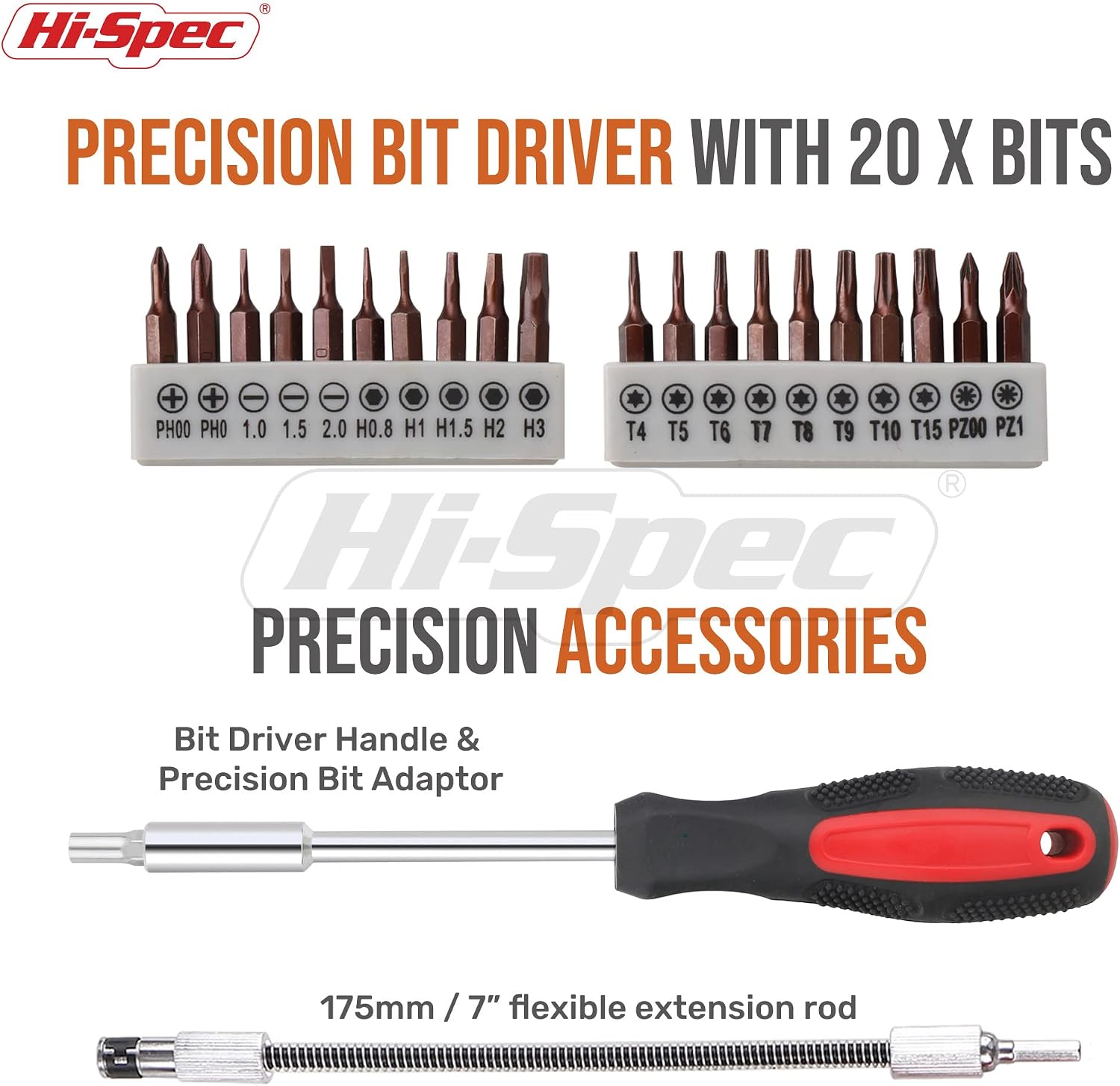 Hi-Spec 56pc Electronics Repair & Opening Tool Kit Set for Laptops, Devices, Computers, PC Building & Gaming Accessories. Precision Small Screwdrivers with Pry Tools