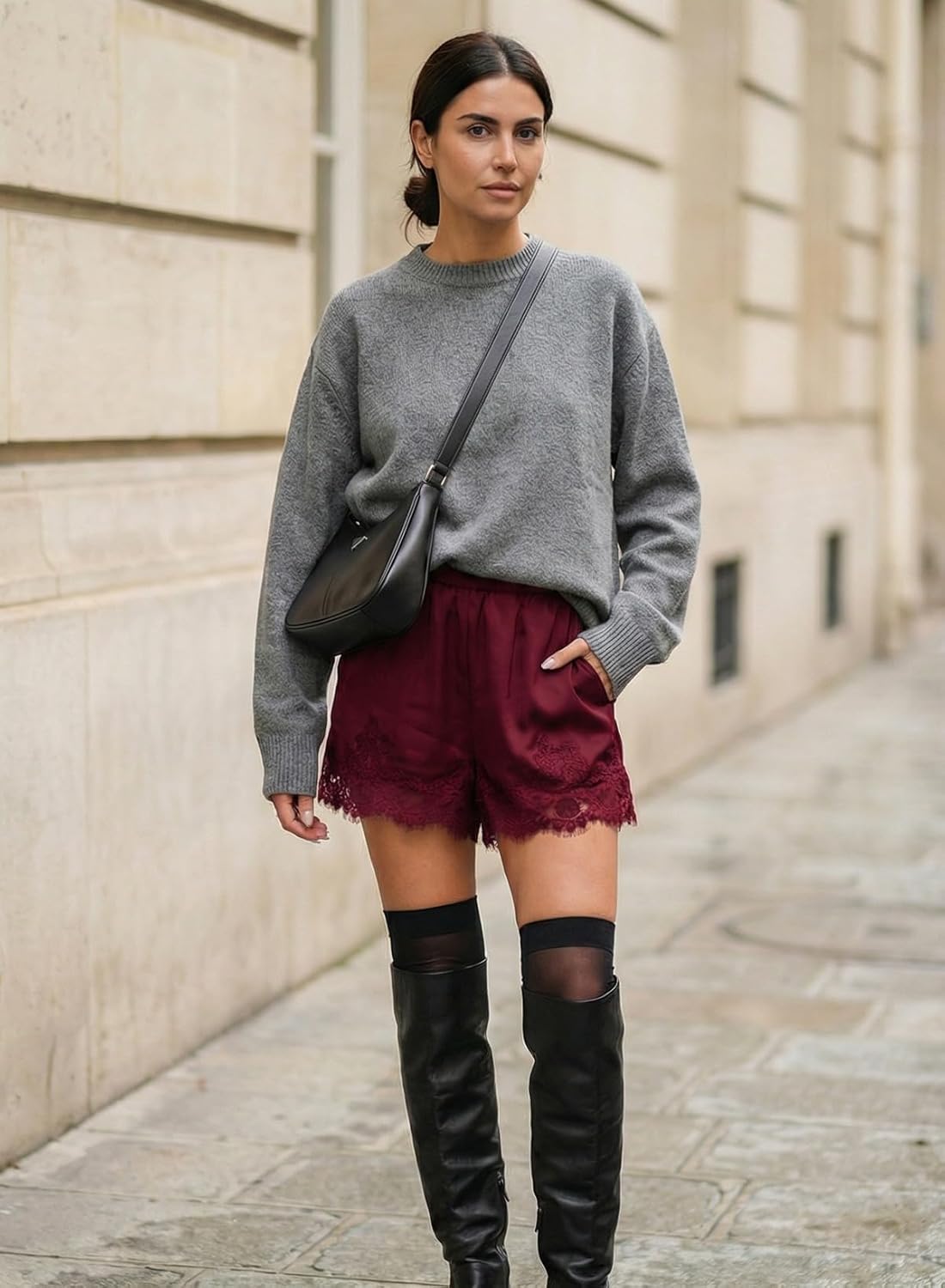 EVALESS Women Lace Satin Silk Shorts Casual Elastic Waist Pajama Bottoms Cute Y2K Micro Shorts 2026 Summer Fashion - Image 3