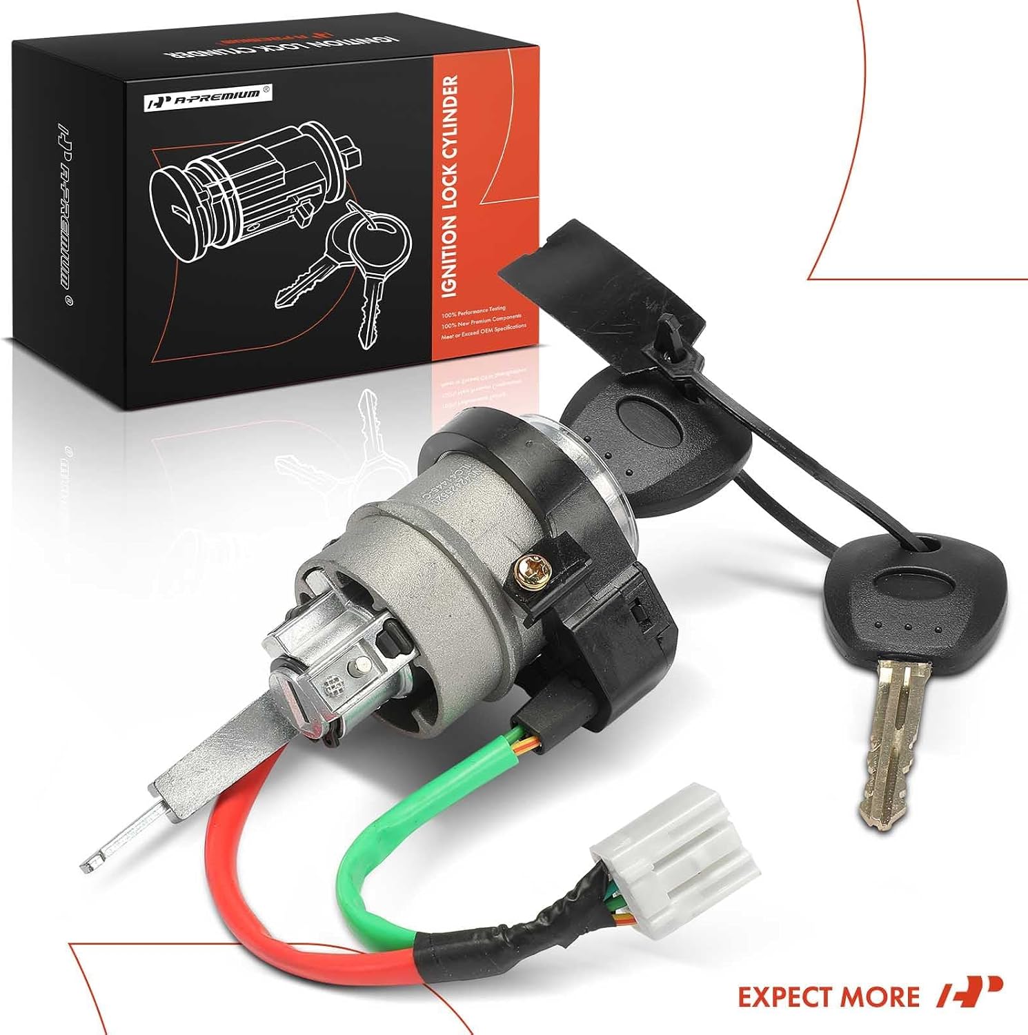 A-Premium Ignition Lock Cylinder with 2 keys Compatible with Kia & Hyundai | Fit for Sedona 2007-2011, Entourage 2007